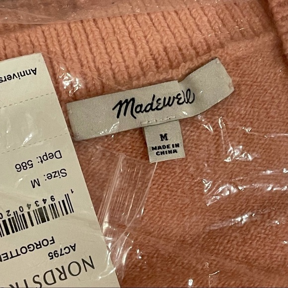 Madewell Spring Wool Blend Cardigan V-Neck Sweater - Picture 4 of 6